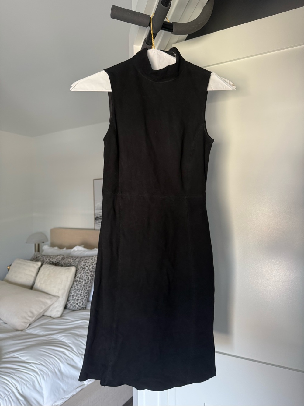 Theory Sleeveless Black Mock Neck Dress